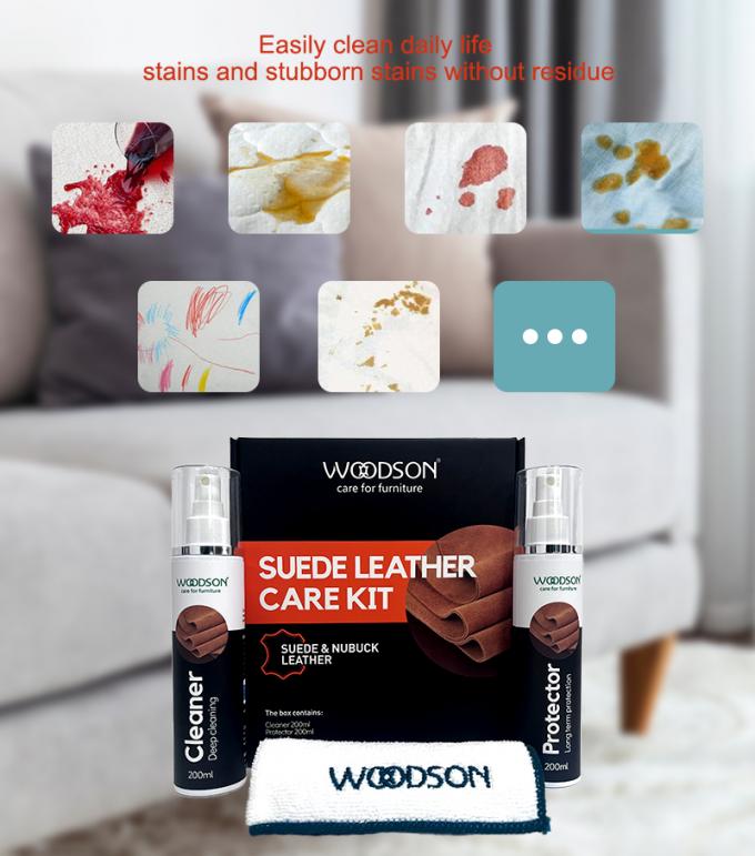 Nubuck & Suede Kulit Sofa Perawatan Kit Suede Pembersih Semprot dan Pelindung ramah lingkungan Suede dan Nubuck Kit Pembersih 3